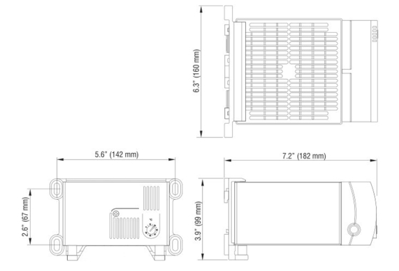 CR 130 50 / 60HZ Industrial Electric Heaters Double 950W Insulated Compact 230VAC 8A/120VAC 12.5A