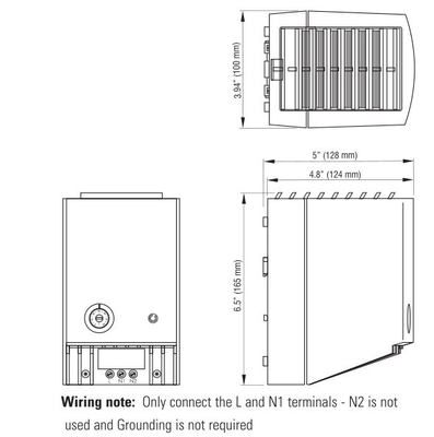 Compact Semiconductor Commercial Electric Heaters 240V AC 100 x 128 x 165 MM