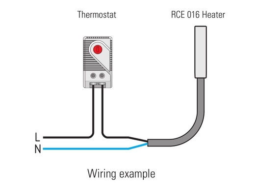AC 120V - 240V Electric Industrial Heaters Dynamic Heating 5W 9W RCE016 IP54 / II