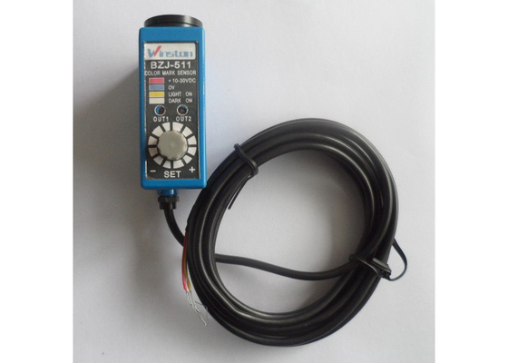 180g Circular Metal Color Mark Sensor Load Short Circuit Protection BZJ-411