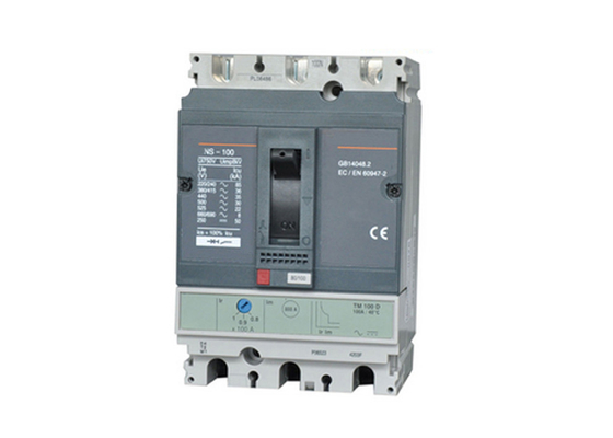 WNS-100 Black 3 Pole MCCB Electrical Circuit Breaker 500V Fire Proof