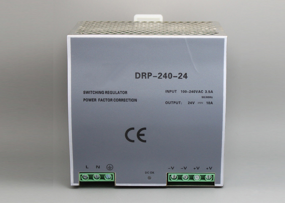 DRP - 240W Din Rail Power Supply Kits 1.2KG Low - loss Nature Air Cooling