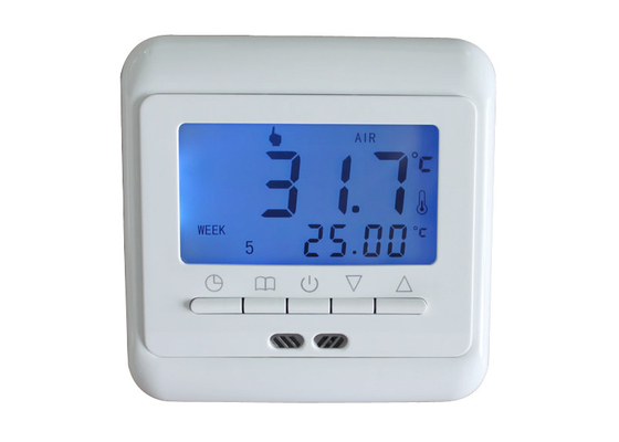 LCD Display Programmable Room Thermostat Digital Floor Heating System IP20