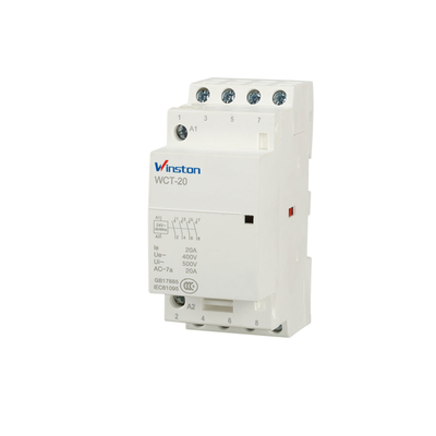 4NO 20A Electricity WCT 4P Electric AC Contactor 50Hz/60Hz CE