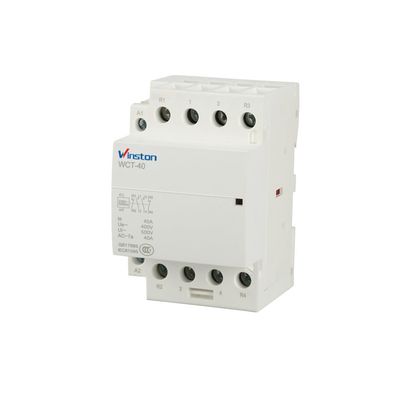 Telecommunication 2NO NC Mini 4P Types Of WCT Magnetic AC Contactor