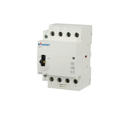 Contato 220V Electric 40A Manual 4P WCT Building AC Contactor / Power Contactor