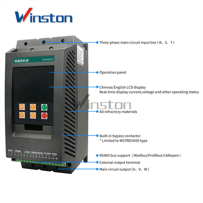 380Vac 75kw 90kw 110kw 200kw 320kw 400kw 500kw 630kw 3 Phase Motor Soft Starter For Induction Motor