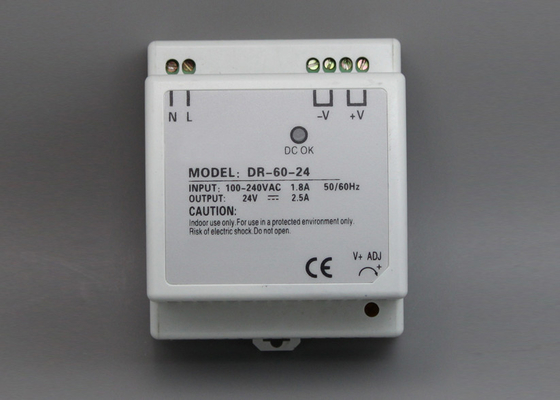 36A Single Output DIN Rail Switching Power Supply 78 * 93 * 56mm DR - 60 Watt